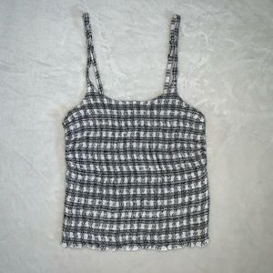 Black and White plaid tank top